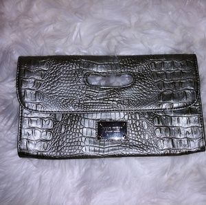 Nine West Crocodile Envelope Clutch